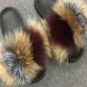 Fauk mink slippers
